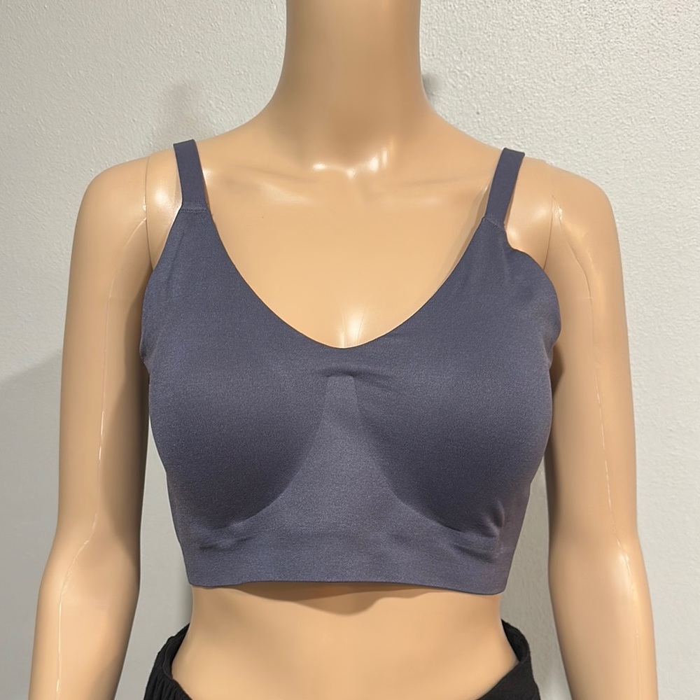 True and Co. Women's Purpleish/Gray Wireless Bra